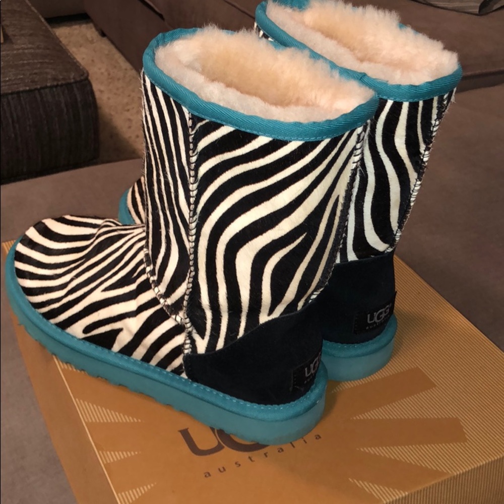 Zebra UGG boots
